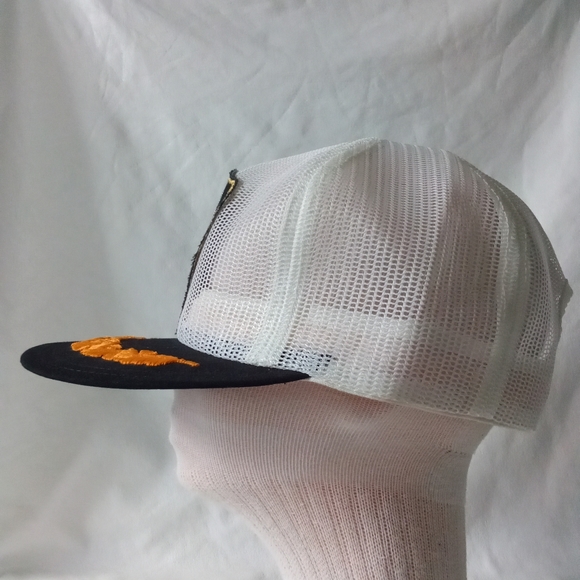 Vintage Jack Daniels Country Club Cap 19th Hole White & Black Mesh Snap Back Hat - Picture 4 of 13